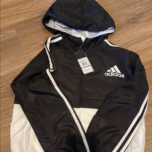 Adidas Kids Black and White Jacket